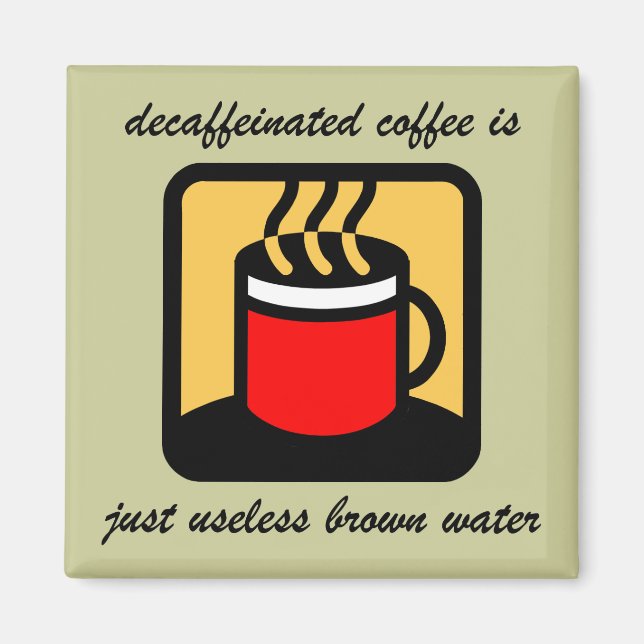 Frischer Kaffee Magnet (Vorne)