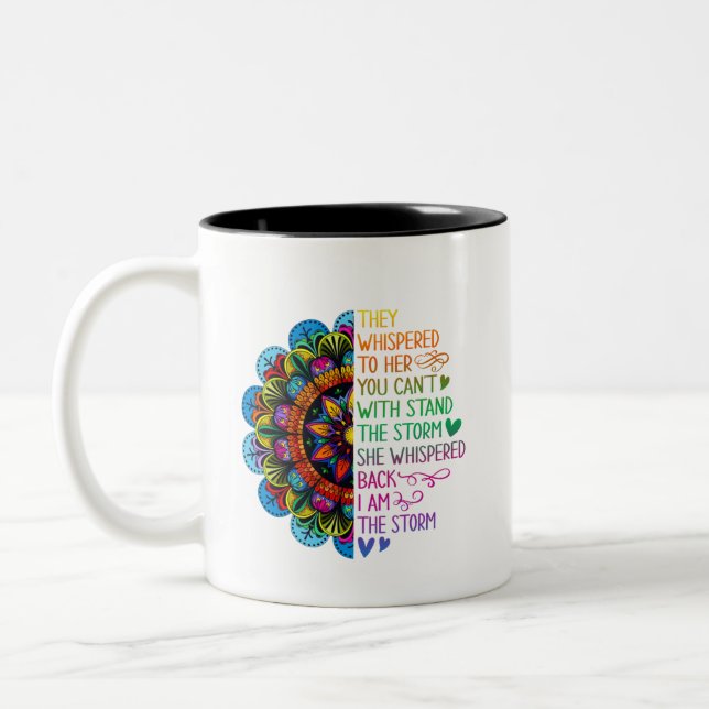 Frischer Kaffee  Zweifarbige Tasse (Links)