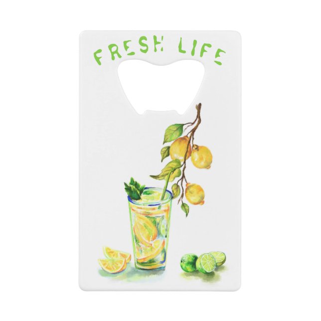 Frischer Lemon Drink Flaschenöffner - Benutzerdefi (Vorderseite)