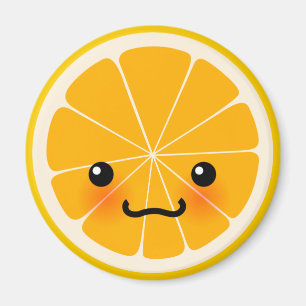 Frischer orange Magnet