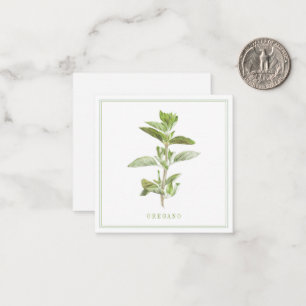 FRISCHER OREGANO 2,5" quadratische flache Karte