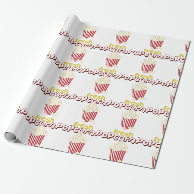 Frischer Popcorn Geschenkpapier (Ungerollt)