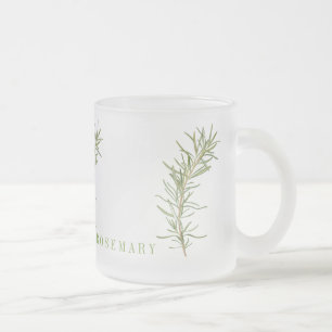 FRISCHER ROSMARIN FROSTIERTES GLASMUG MATTGLASTASSE