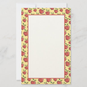 Frischer roter Apfel Briefpapier