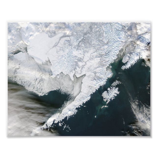 Frischer Schnee in der Bucht von Bristol Fotodruck (Vorne)