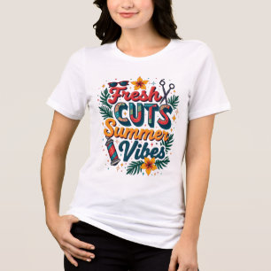 Frischer Schnitt Sommerfrischer Frischsalon Tri-Blend Shirt