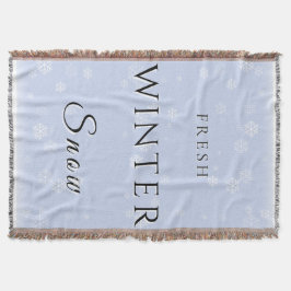 Frischer Winterschnee mit Schnee Decke