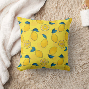 Frischer Zitronen Citrus  Kissen