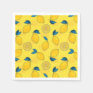 Frischer Zitronen Citrus  Serviette