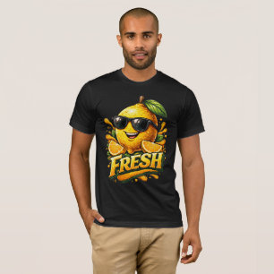 Frischer Zitronen-Sommer Stimmung Süßer Zitrus-Cha T-Shirt