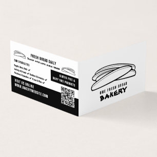 Frisches Baguettes, Bäckereien, Bäckerei im Detail Visitenkarten