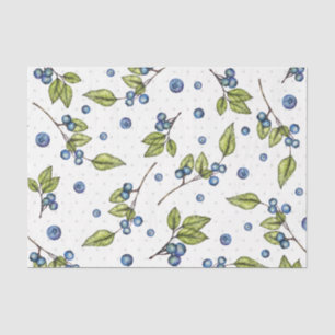 Frisches Blueberry-Tissue Paper Seidenpapier