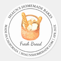 Frisches Brot Backen Modernes Etikett