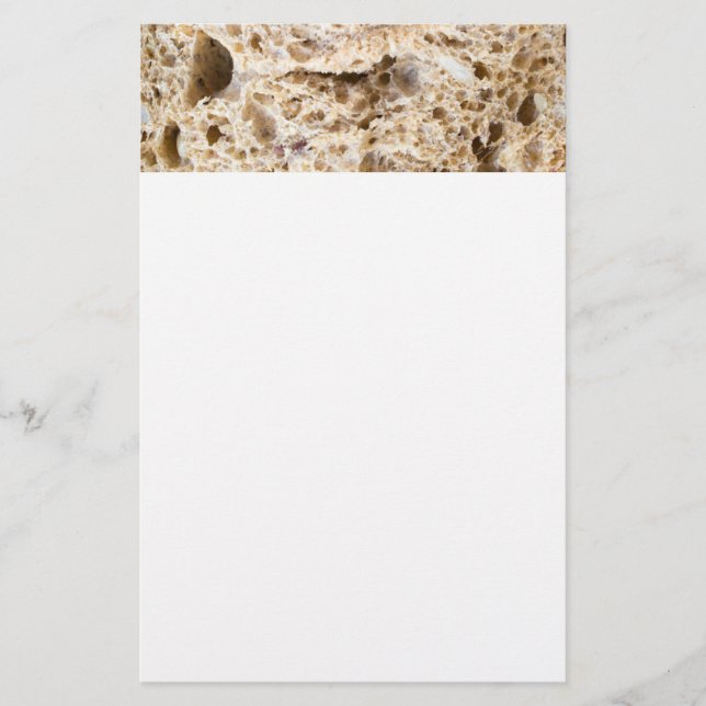 Frisches Brot schneiden Briefpapier (Vorderseite)