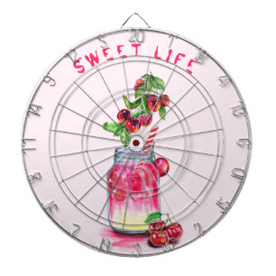 Frisches Cherry Drink Dart Board - Benutzerdefinie Dartscheibe