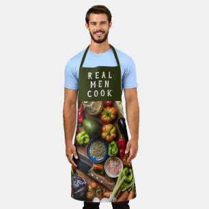 Frisches Gemüse Real Men Cook Schürze