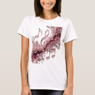 Frisches Gold MUSIK IN DER LUFT Kühnes Design T-Shirt