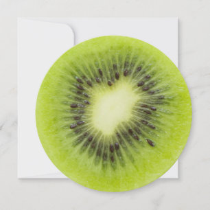 Frisches Kiwi. Runde Scheibe abgeschieden