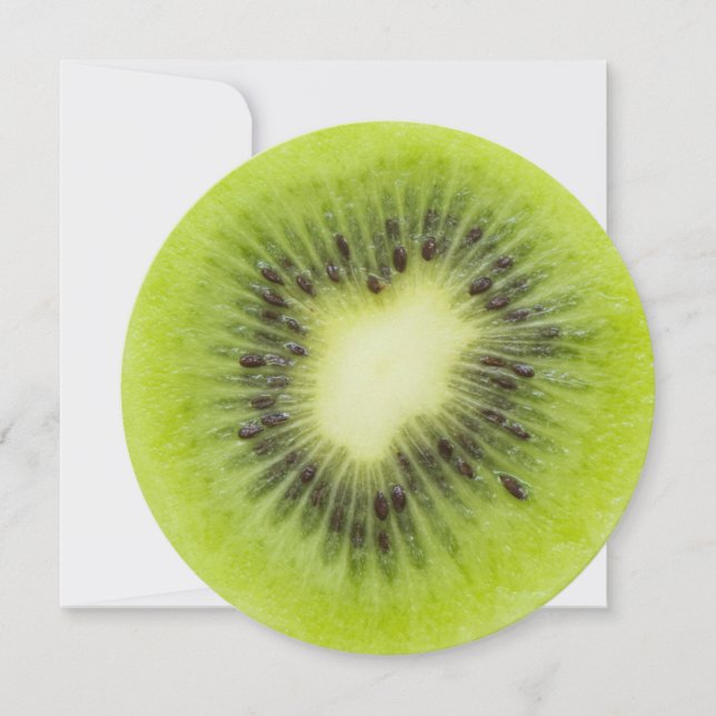 Frisches Kiwi. Runde Scheibe abgeschieden (Vorderseite)