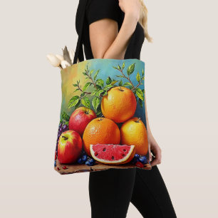 Frisches Obst in perfektem Mix Design Tasche