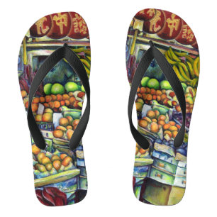 Frisches Obst mit Francis Flip Flops