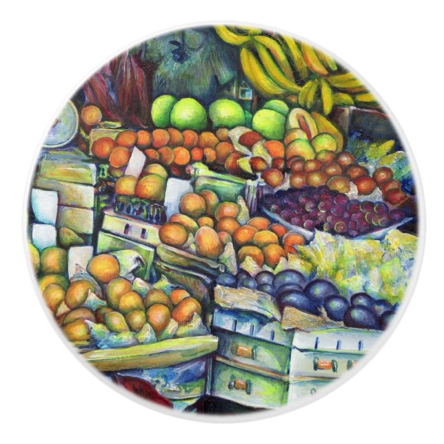 Frisches Obst mit Francis Keramikknauf (Vorderseite)