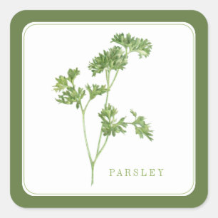 FRISCHES PARSLEY Kleine Aufkleber auf dem Platz - 