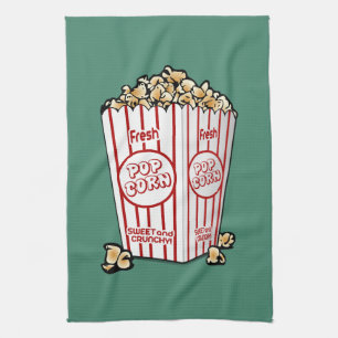 Frisches Popcorn Küchentuch