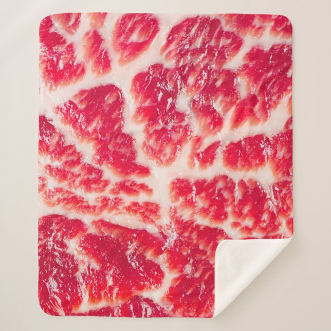 Frisches Rindfleisch-Steak-Fleisch, marmoriert, na Sherpadecke (Vorderseite)