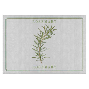 FRISCHES ROSEMARY 11x8 Glasschneider Schneidebrett