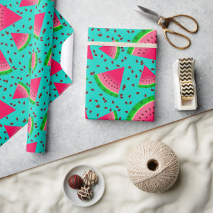 Frisches Sommer-Wassermelonen-Stück Kühl Geschenkpapier
