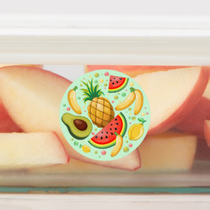 Frisches Sommerkulstmuster Etiketten