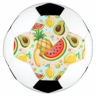 Frisches Sommerkulstmuster Fußball