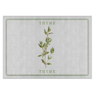 FRISCHES THYME 11x8 Glasschneider Schneidebrett