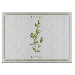 FRISCHES THYME 15x11 Glasschneidebrett Schneidebrett