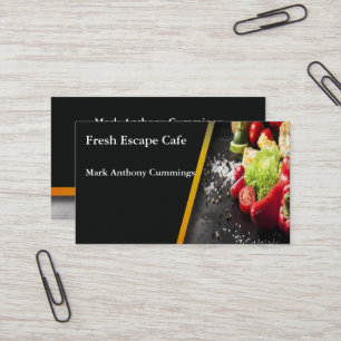 Frischgemüse-frische Café-Visitenkarte Visitenkarte