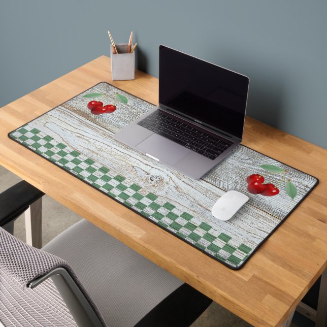 Frischgepflückte Kirschen Schreibtischunterlage (Büro 2)
