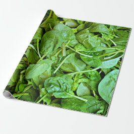 Frischgrün-Spinatsalat Geschenkpapier