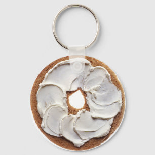 Frischkäse-Bagel-Schlüsselanhänger Schlüsselanhänger