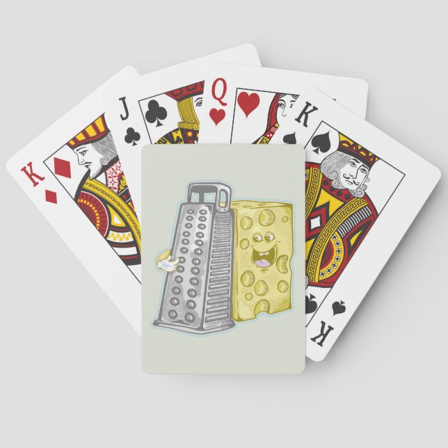 Frischkäse und Käsegrater Spielkarten (Rückseite)