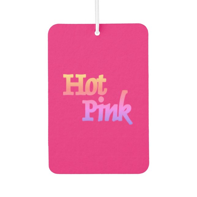 Frischluftkühler für heiß rosa Autos Autolufterfrischer (Vorderseite)