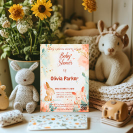 Frischminze & Korallenwasser Tiere Kinderdusche Einladung