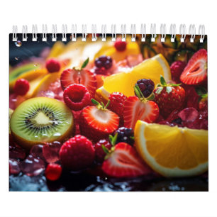 Frischobst Angebot Gesunde, farbenfrohe Lebensmitt Kalender