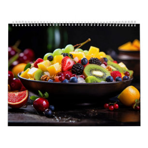 Frischobst Angebot Gesunde, farbenfrohe Lebensmitt Kalender