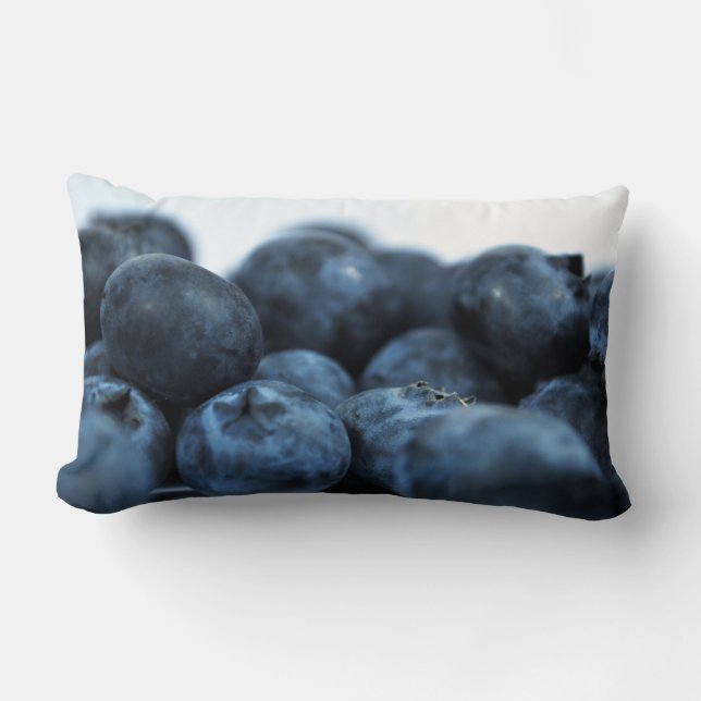Frischreife Blaubeeren Lendenkissen (Vorderseite)