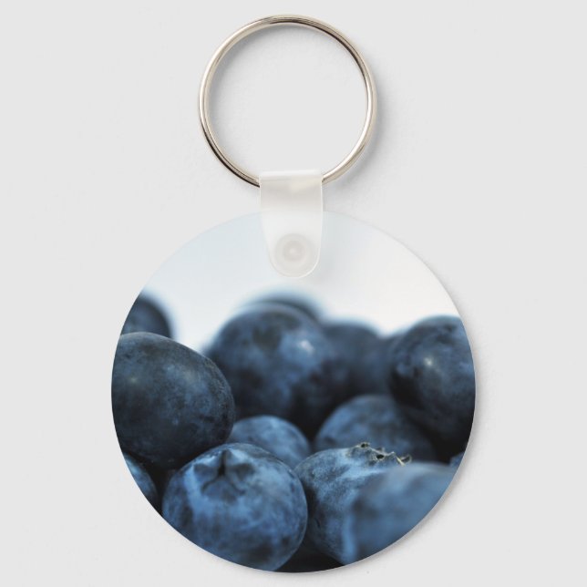 Frischreife Blaubeeren Schlüsselanhänger (Vorderseite)