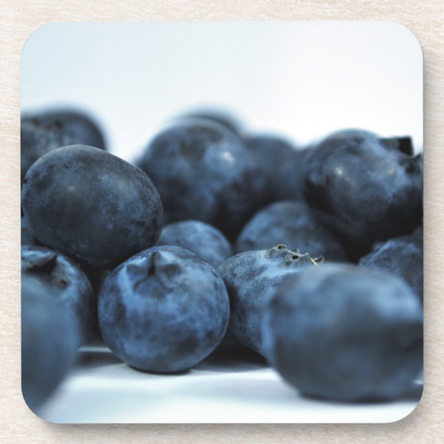 Frischreife Blaubeeren Untersetzer (Vorderseite)
