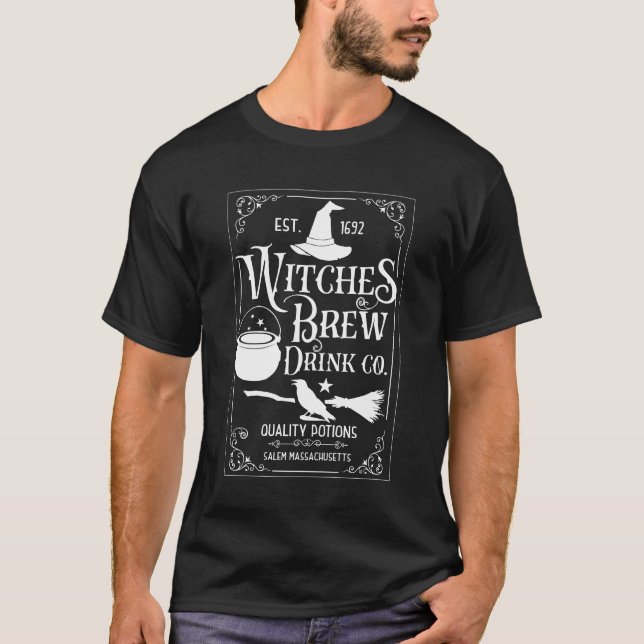 Frischsalem-Hexen-Brauereien-Trinkkostüm T-Shirt (Vorderseite)