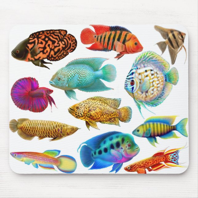 Frischwasseraquarium-Fische Mousepad (Vorne)