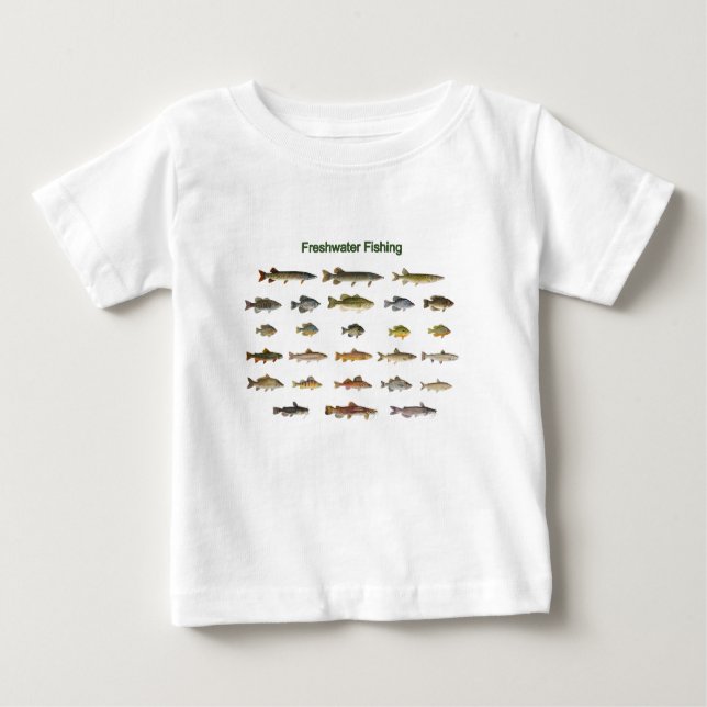 Frischwasserfischen Baby T-shirt (Vorderseite)